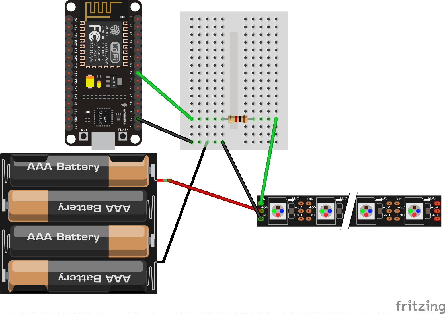 Fritzing BreadBoard