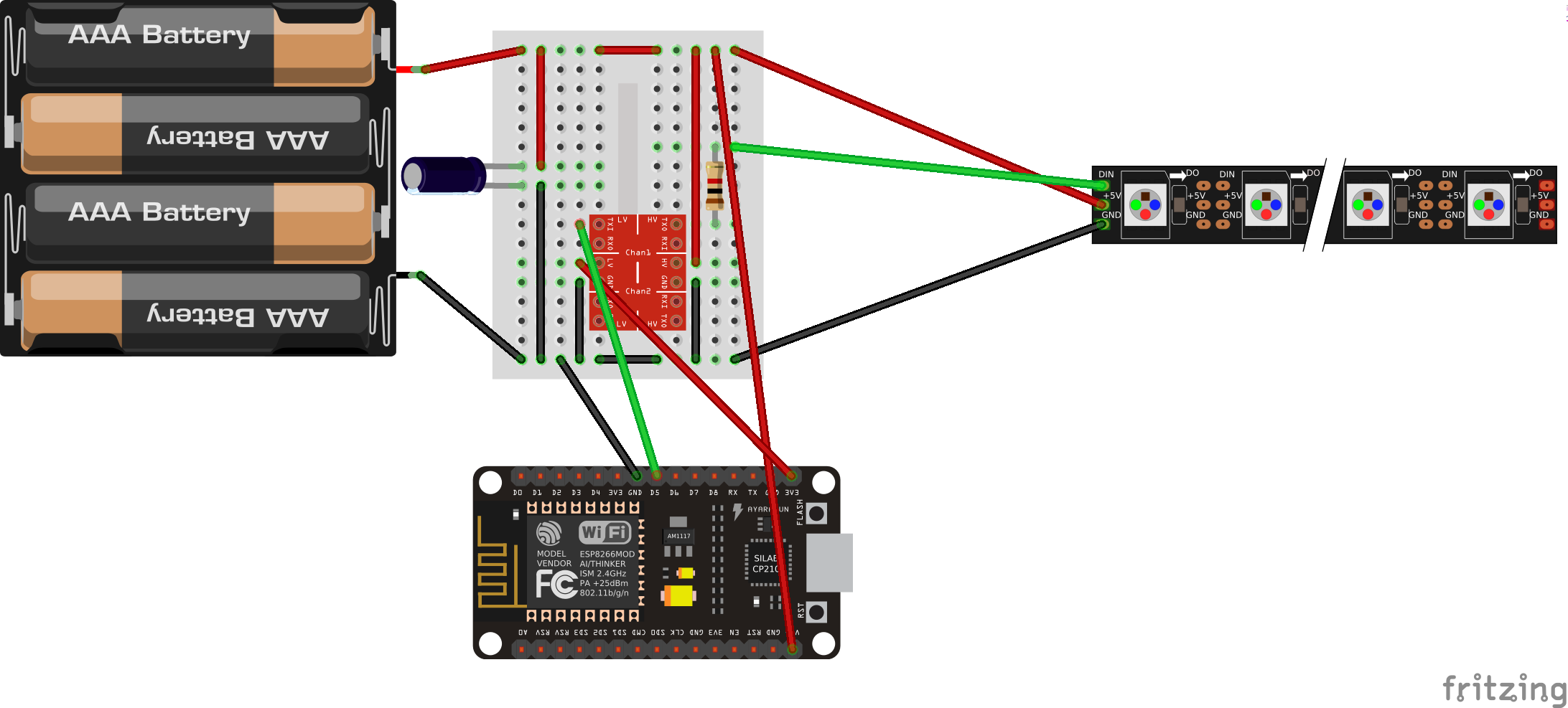 Fritzing BreadBoard